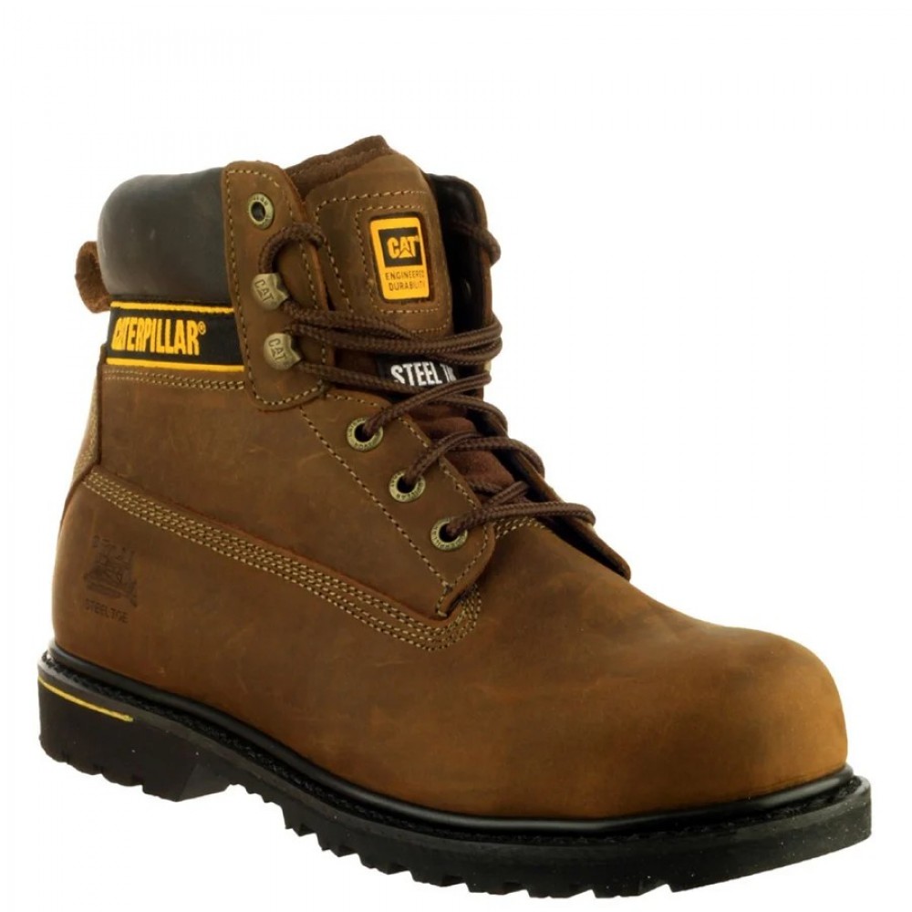 CAT Brown Holton S3 Safety Boots
