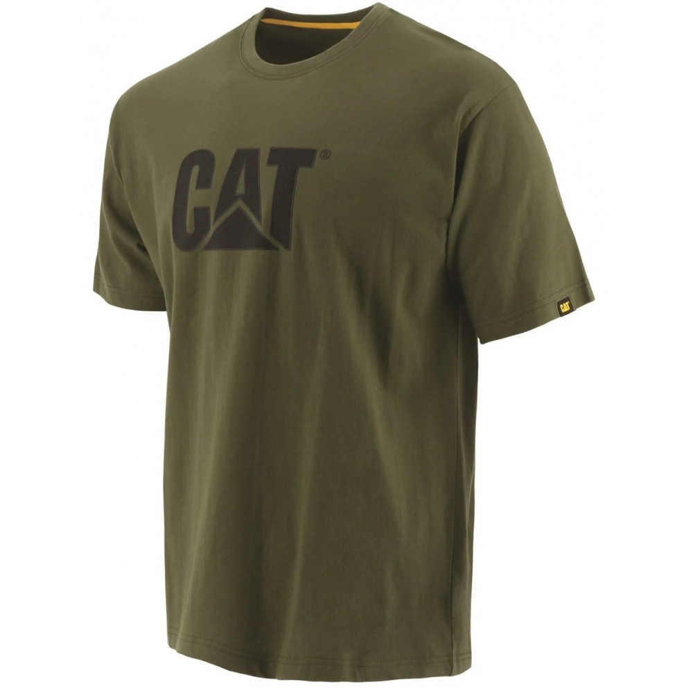 CAT Trademark Logo T-Shirt Olive
