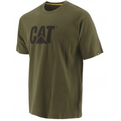 CAT Trademark Logo T-Shirt Olive
