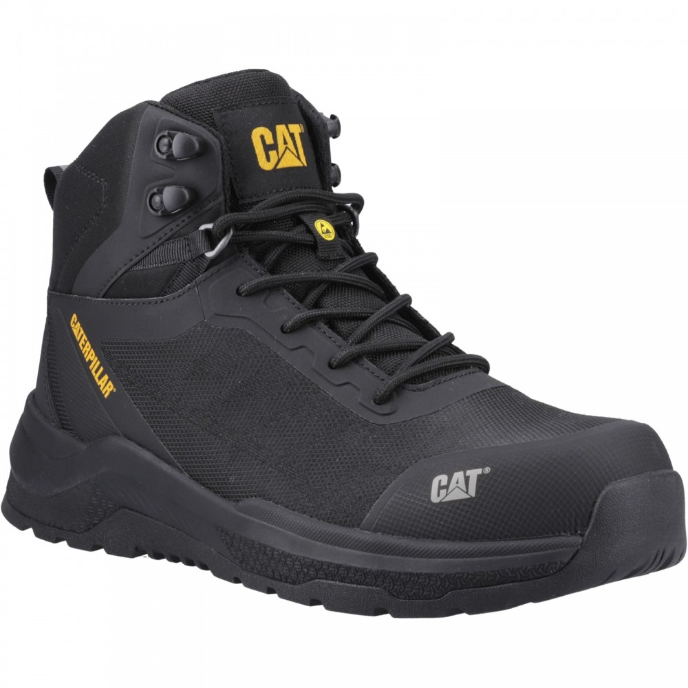 CAT Inductor Mesh Metal Free Safety Boots ESD Black