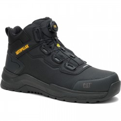 CAT Inductor Tech Safety Boots ESD Black BOA Style Fastlock