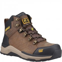 CAT Inductor Leather Work Boots ESD Brown