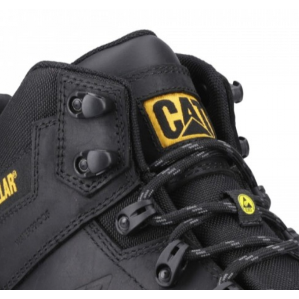 CAT Inductor Leather Work Boots ESD Black