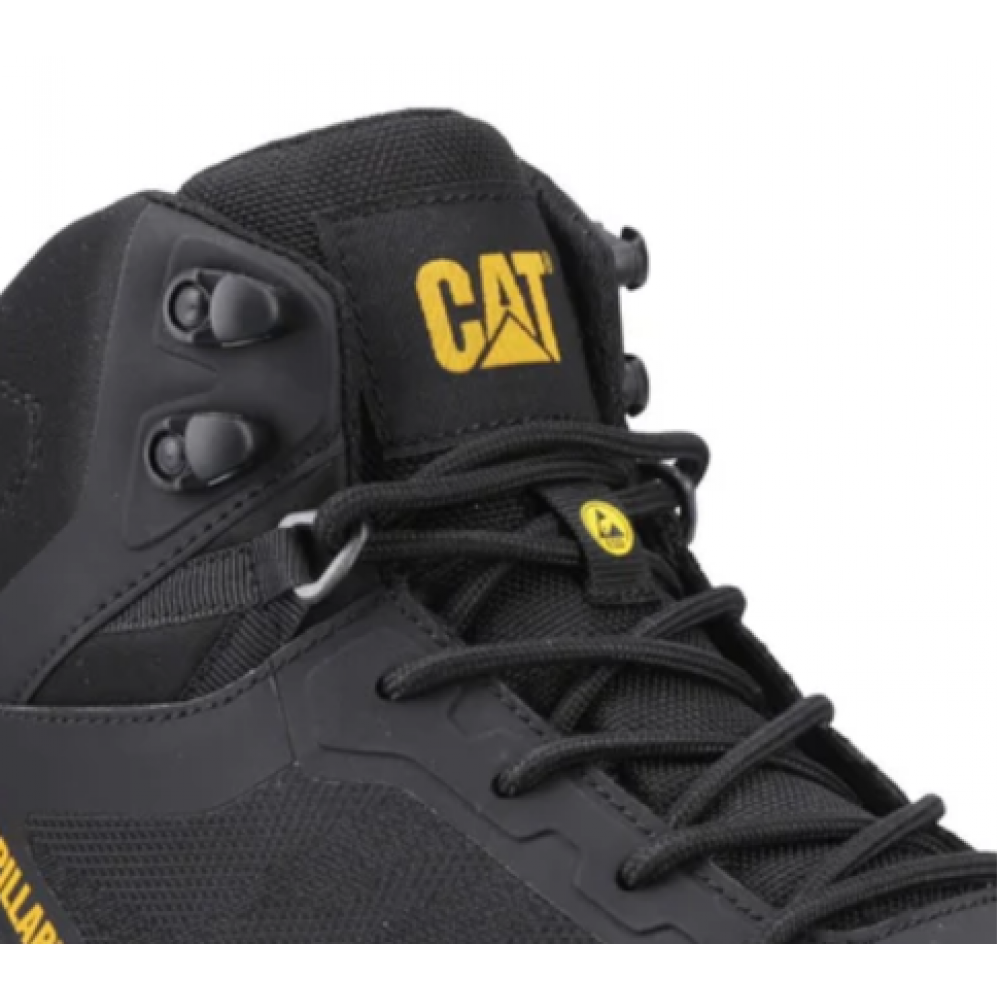 CAT Inductor Mesh Metal Free Safety Boots ESD Black