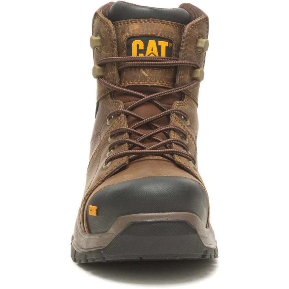 CAT Crossrail 2.0 Waterproof Safety Boots Brown