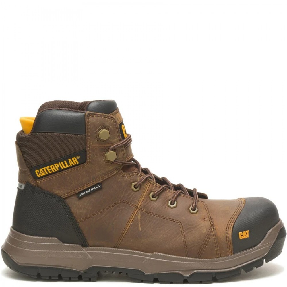 CAT Crossrail 2.0 Waterproof Safety Boots Brown