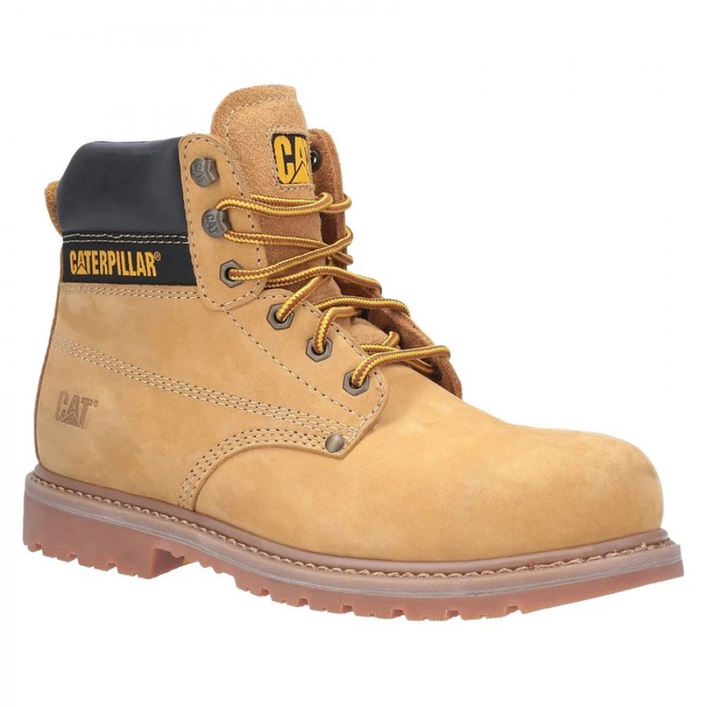 CAT Powerplant SB Honey Safety Boots Steel Toe Caps 