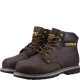 CAT Powerplant SB Safety Boots Brown Steel Toe Caps 