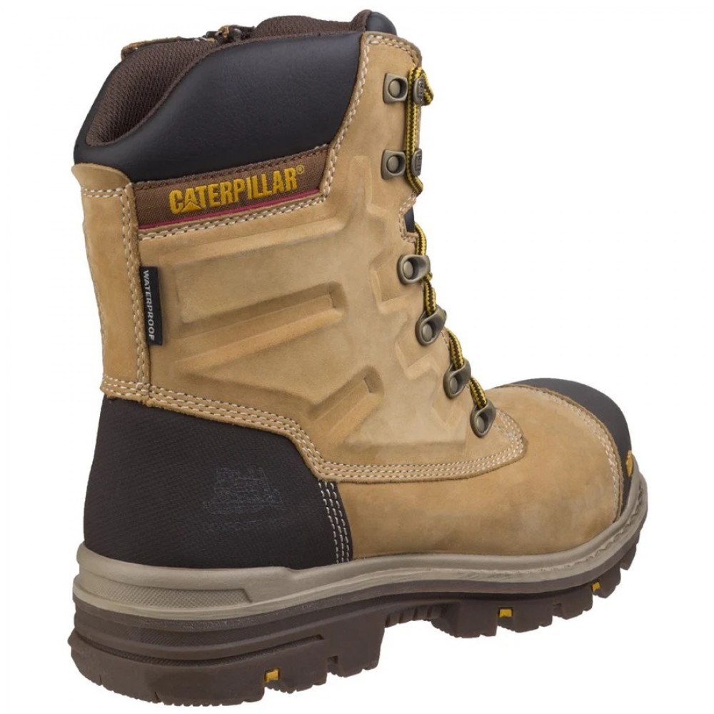 CAT Premier Waterproof Safety Boots Honey