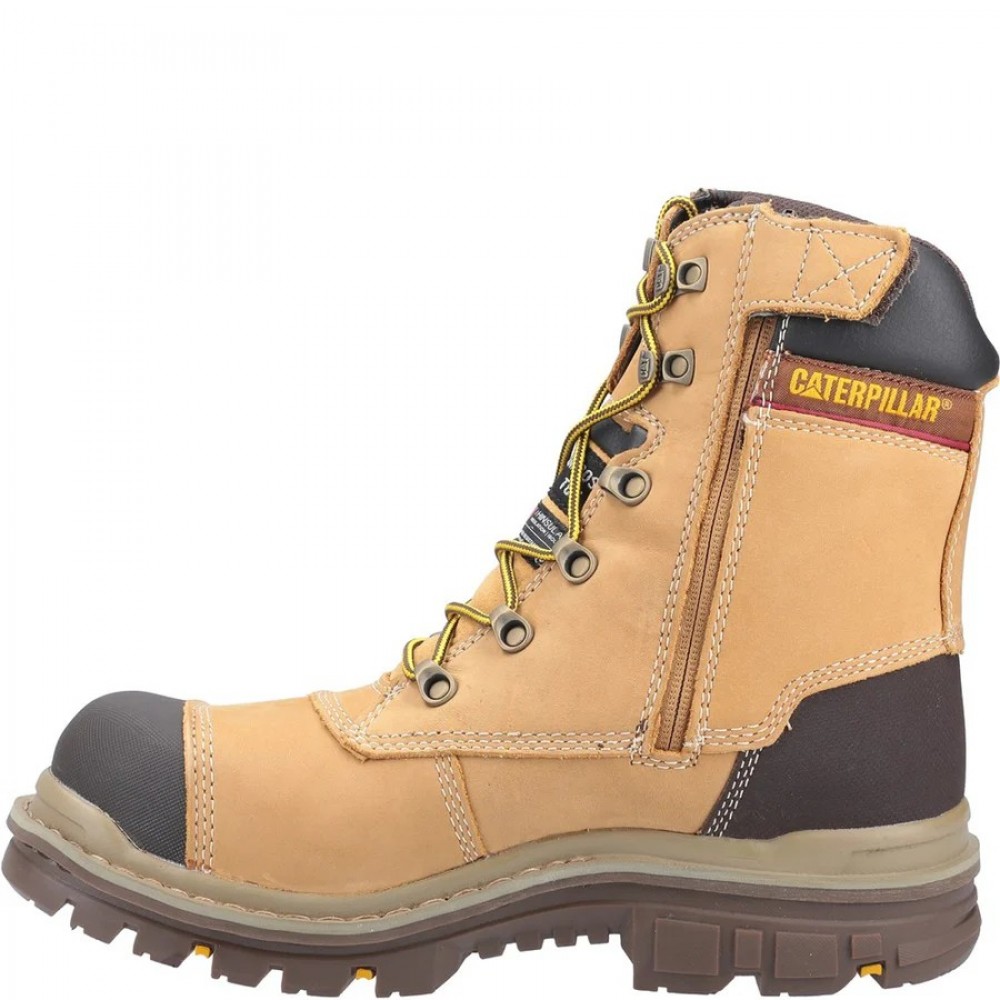 CAT Premier Waterproof Safety Boots Honey