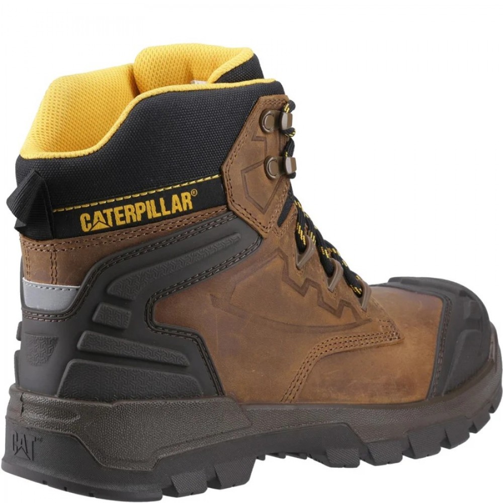 CAT Striver XL Waterproof Safety Boots Brown