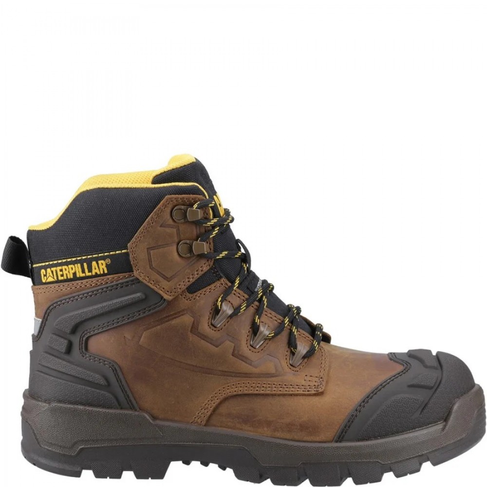 CAT Striver XL Waterproof Safety Boots Brown