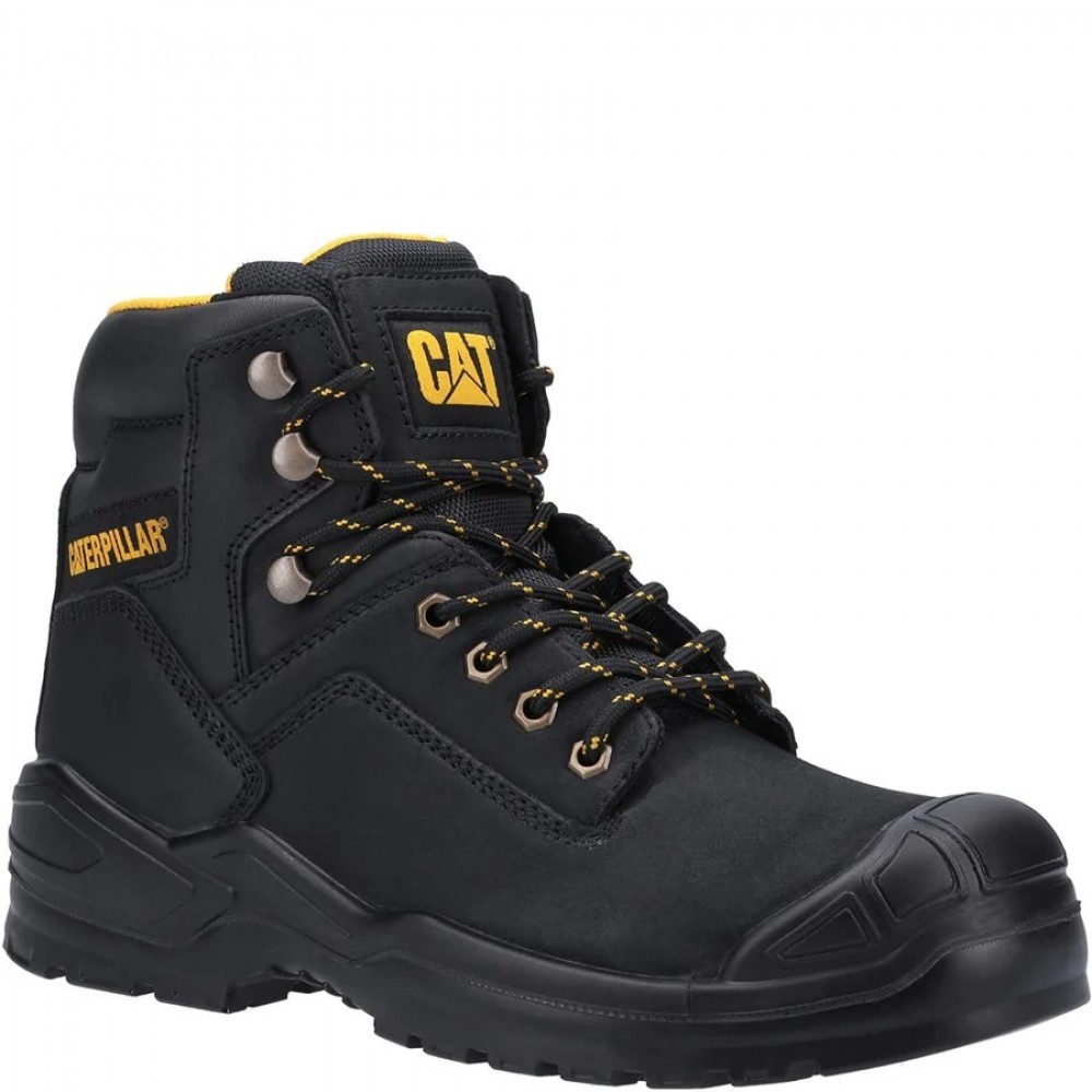 CAT Striver Bump Cap Safety Boots Steel TOe Caps Black 
