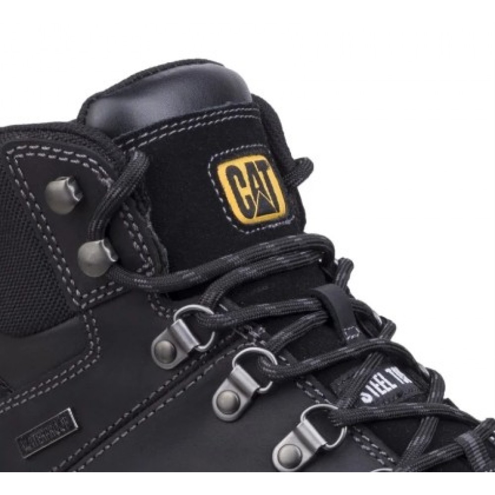 CAT Framework Safety Boots Waterproof Steel Toe Caps Black