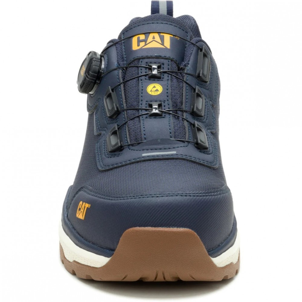 CAT Inductor Tech Safety Trainers ESD Navy BOA Style Fastlock