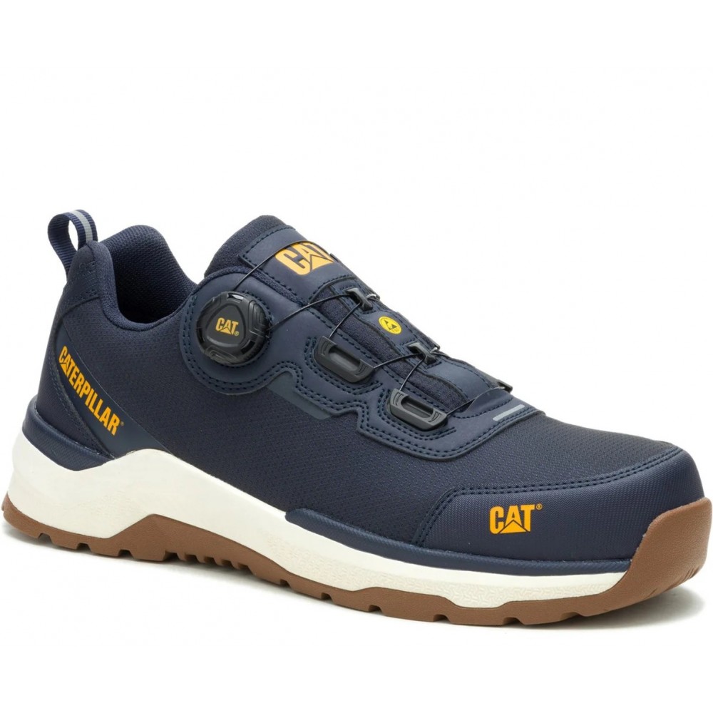 CAT Inductor Tech Safety Trainers ESD Navy BOA Style Fastlock