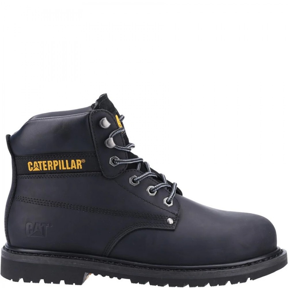 CAT Powerplant SB Black Safety Boots Steel Toe Caps