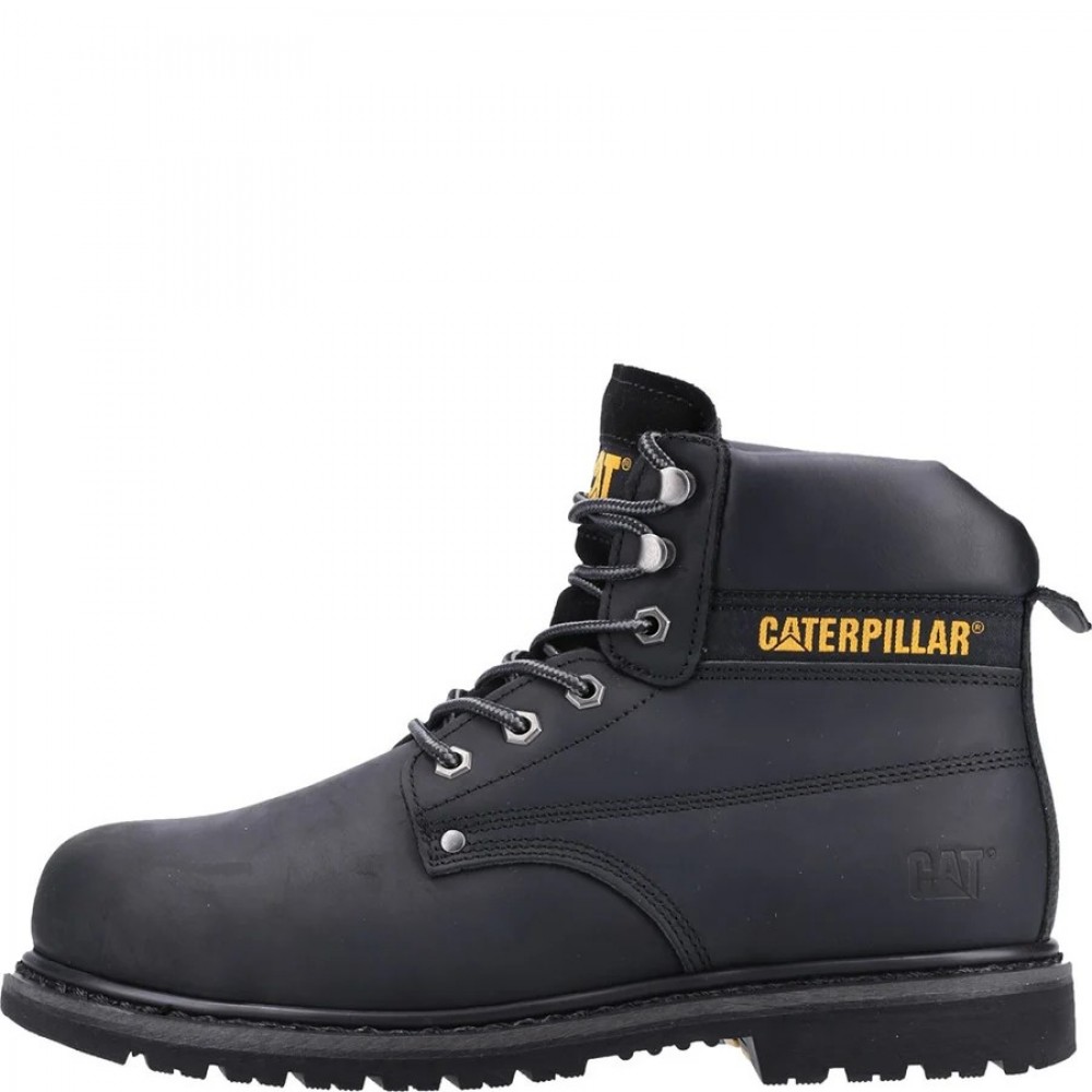 CAT Powerplant SB Black Safety Boots Steel Toe Caps