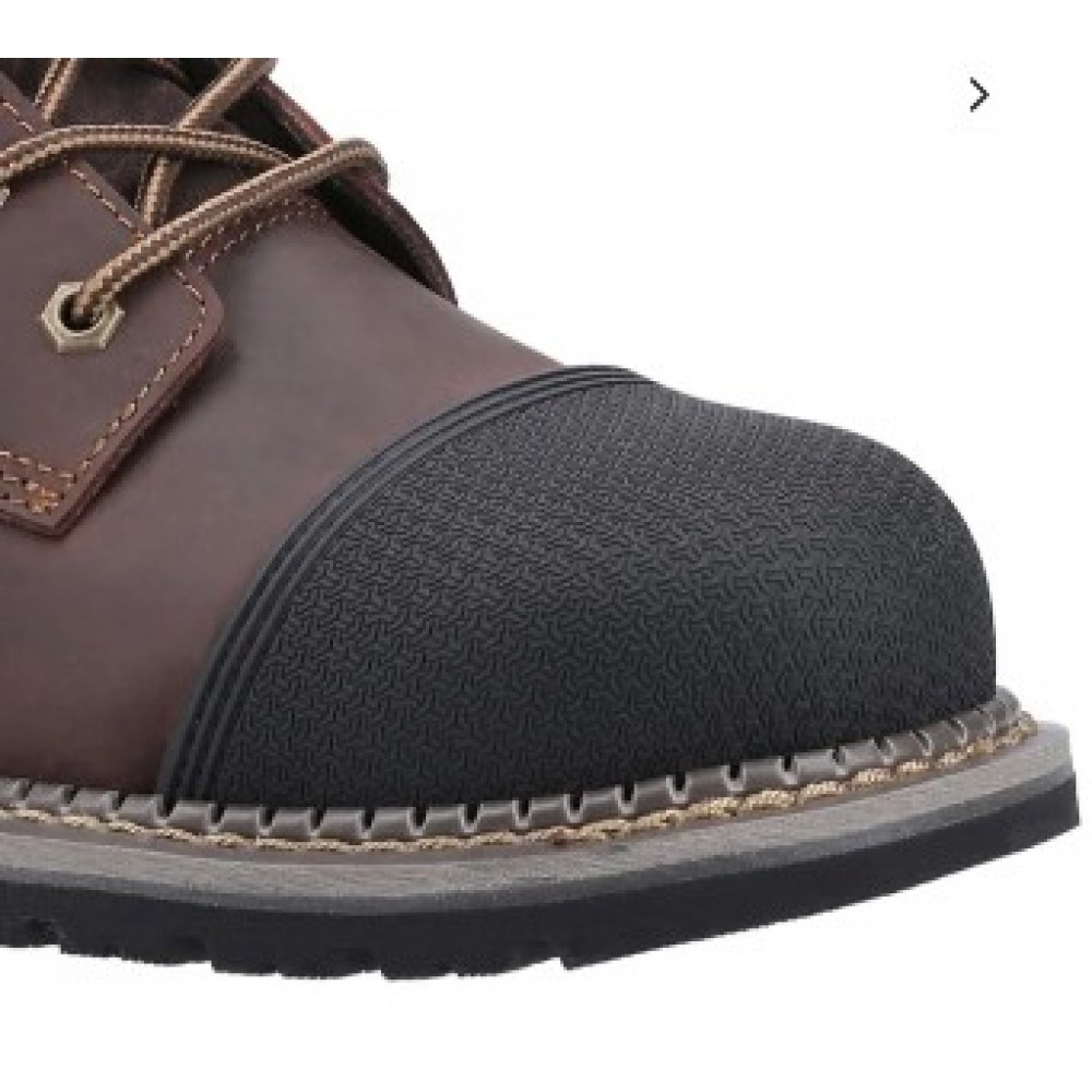 CAT Powerplant S3 Safety Boots Brown Scuff Cap