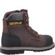 CAT Powerplant S3 Safety Boots Brown Scuff Cap