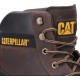 CAT Powerplant S3 Safety Boots Brown Scuff Cap
