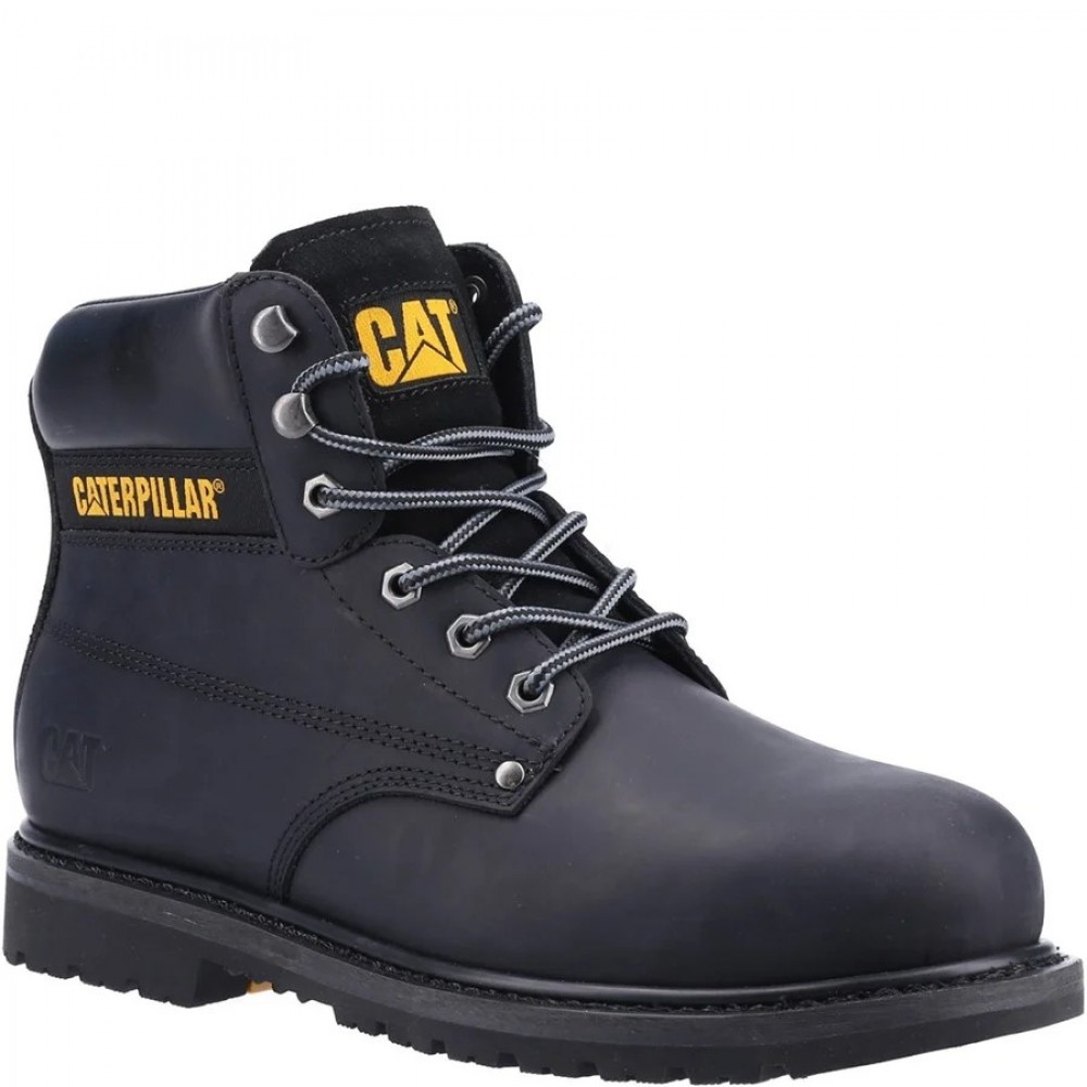 CAT Powerplant SB Black Safety Boots Steel Toe Caps
