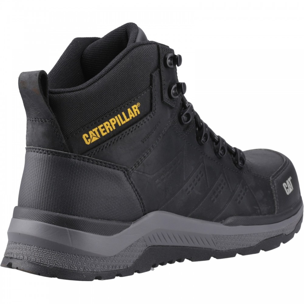 CAT Inductor Leather Work Boots ESD Black