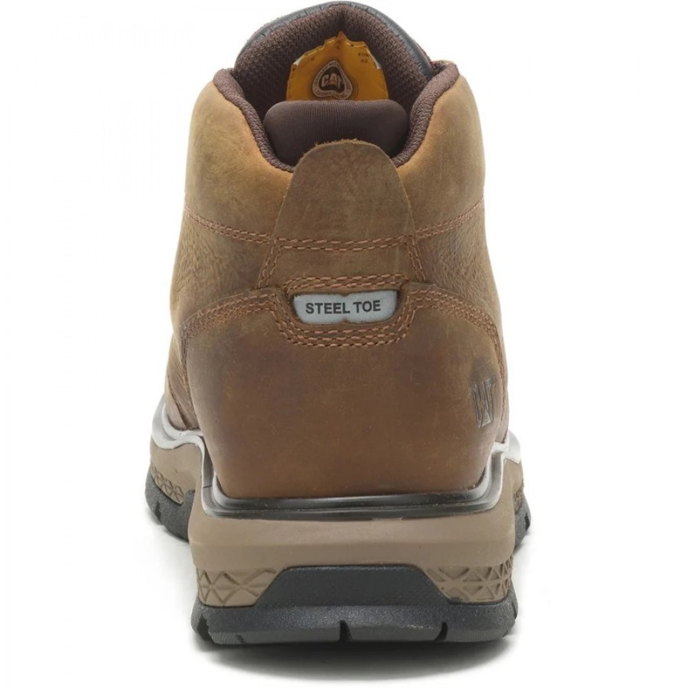 CAT Exposition 4.5" Safety Boots Brown