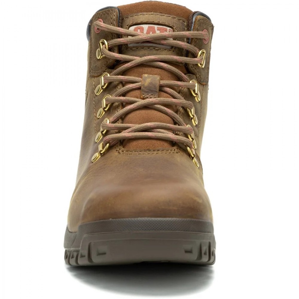 CAT Mae Womens Waterproof Safety Boots Brown S3