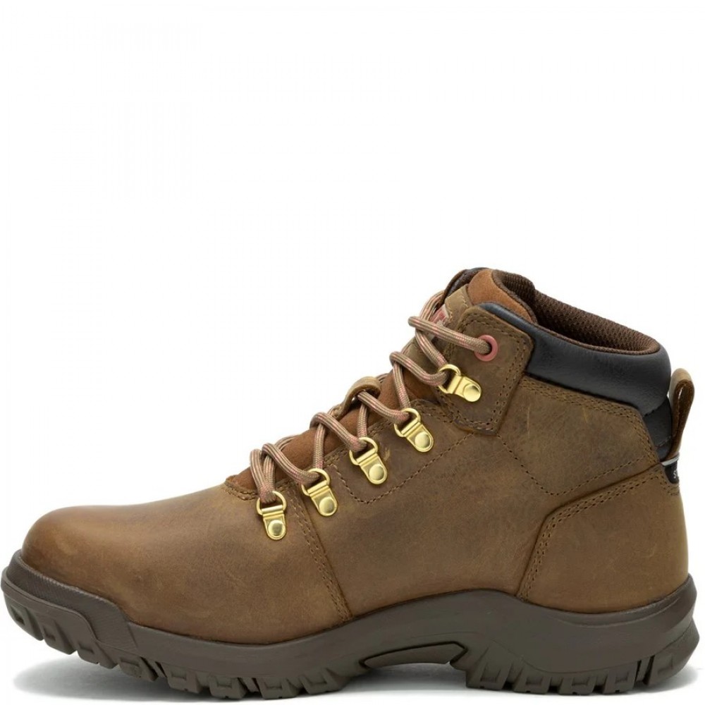 CAT Mae Womens Waterproof Safety Boots Brown S3