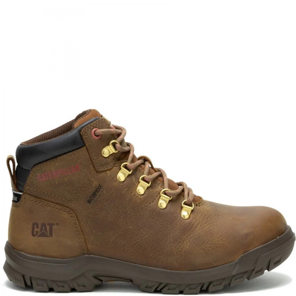 CAT Mae Womens Waterproof Safety Boots Brown S3
