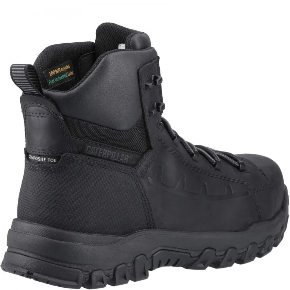 CAT Threshold Waterproof Safety Boots Black