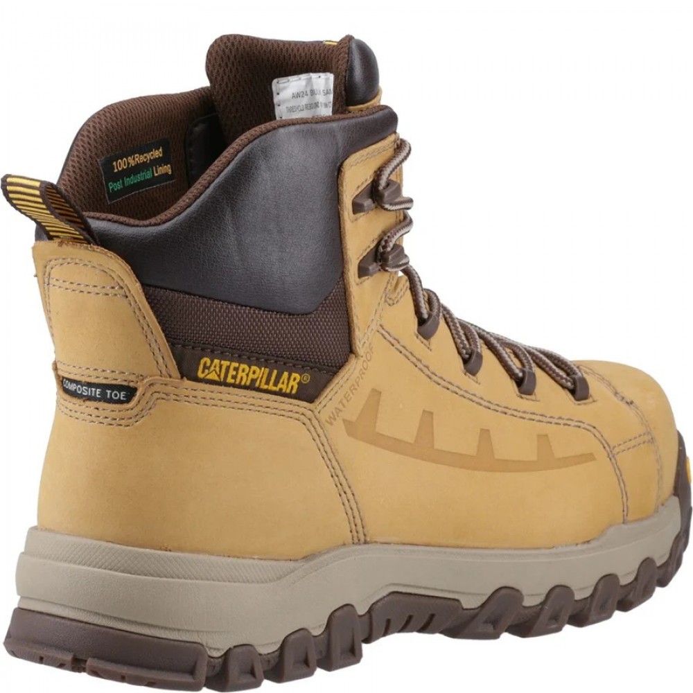 CAT Threshold Waterproof Safety Boots Honey