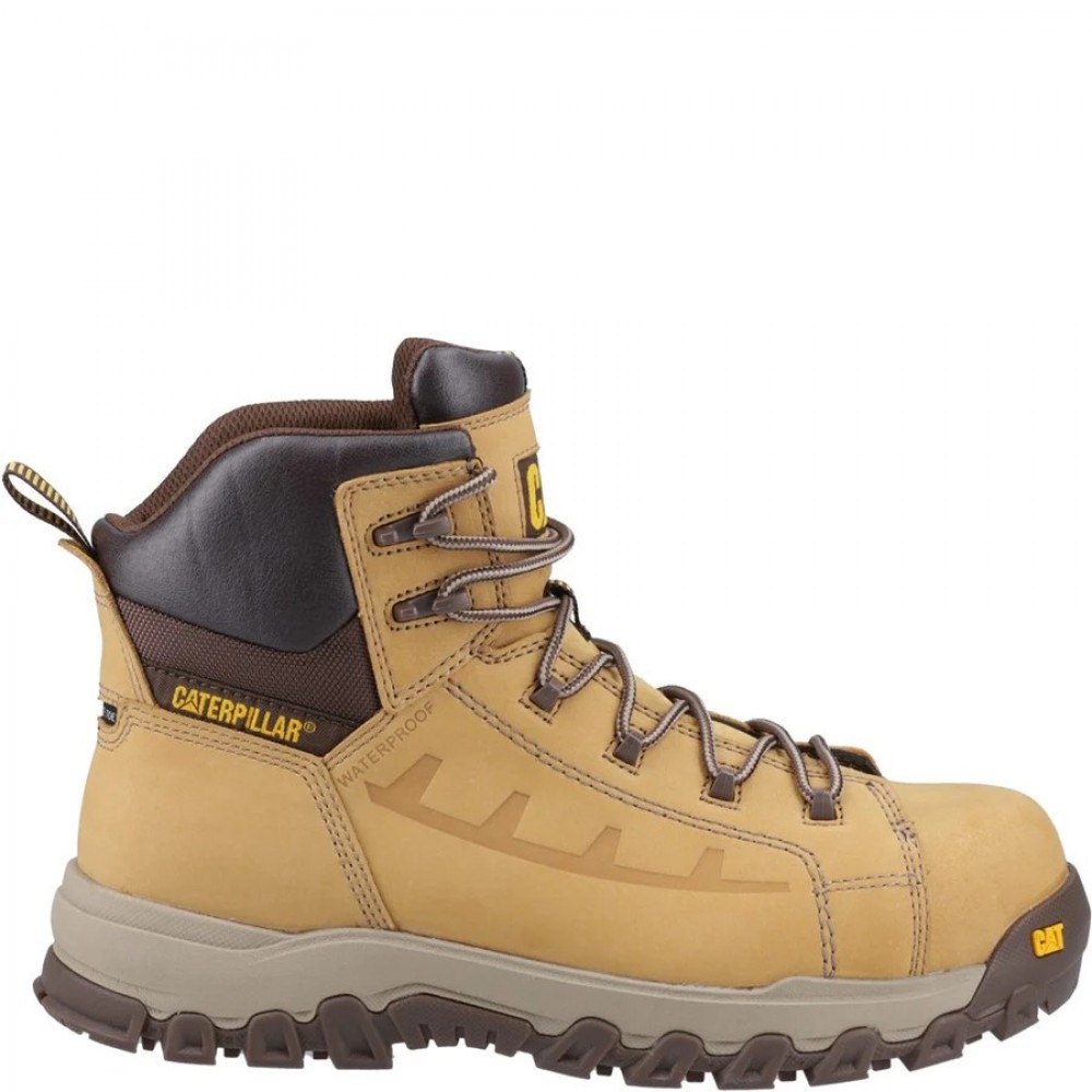 CAT Threshold Waterproof Safety Boots Honey