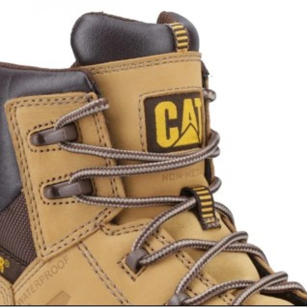 CAT Threshold Waterproof Safety Boots Honey
