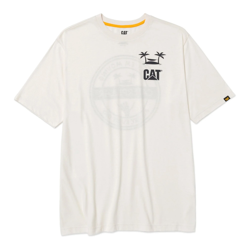 CAT Trademark Graphic T-Shirt Vanilla