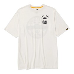 CAT Trademark Graphic T-Shirt Vanilla