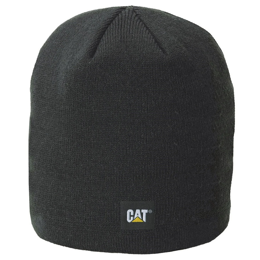 CAT Black Logo Knit Cap