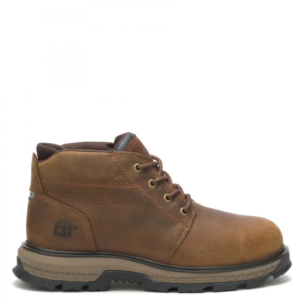 CAT Exposition 4.5" Safety Boots Brown