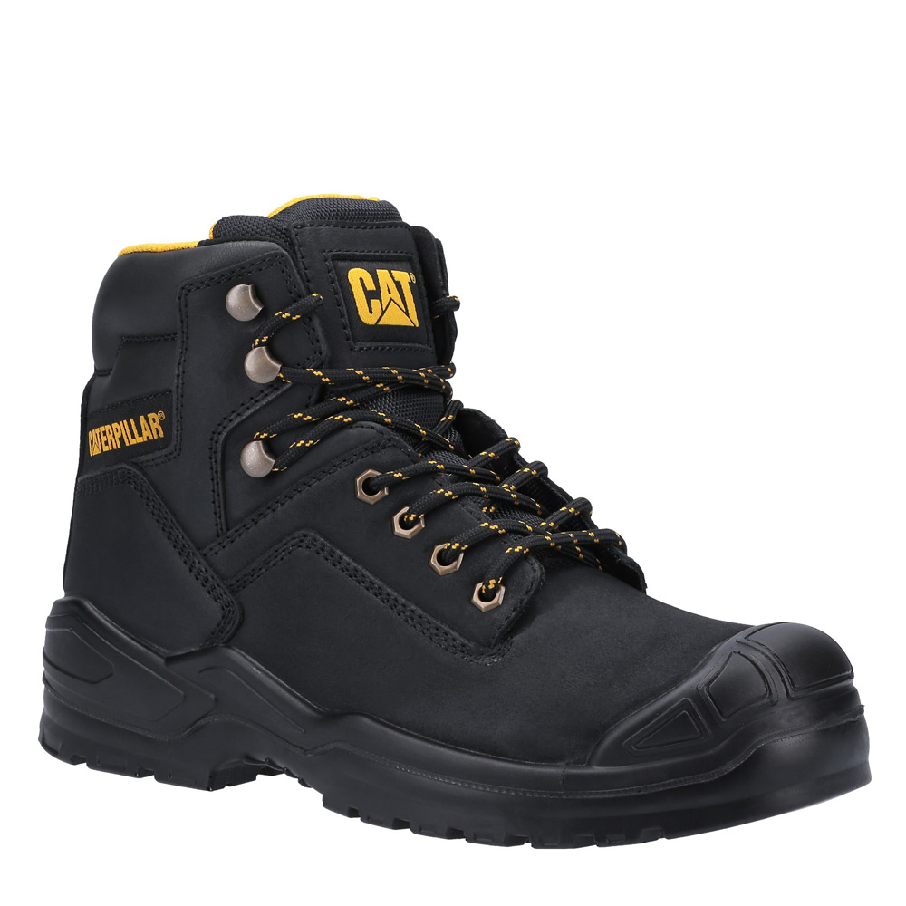 CAT Striver Bump Cap Safety Boots Steel TOe Caps Black 