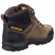 CAT Framework Safety Boots Waterprrof Steel Toe Caps Brown