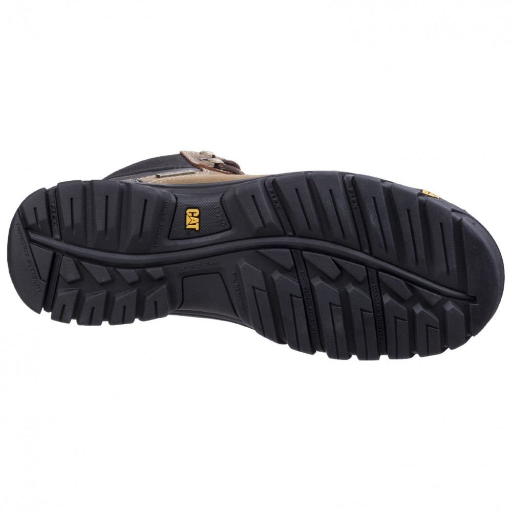 CAT Framework Safety Boots Waterprrof Steel Toe Caps Brown