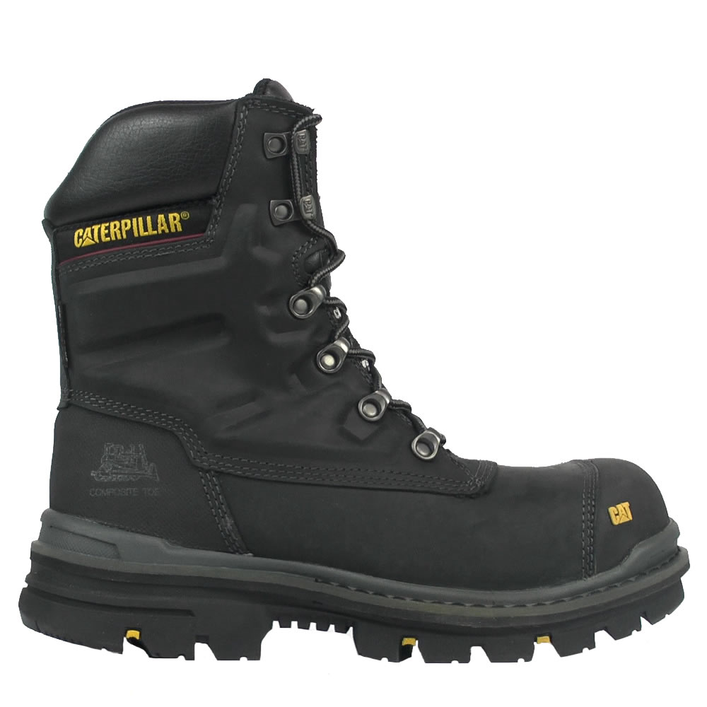CAT Premier Waterproof Safety Boots Black 