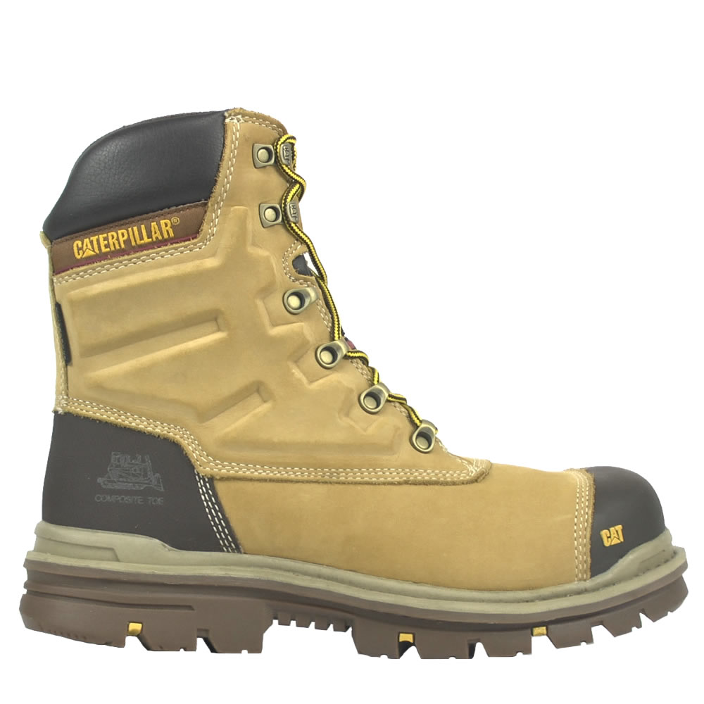 CAT Premier Waterproof Safety Boots Honey