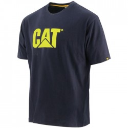 CAT Trademark Logo T-Shirt Navy