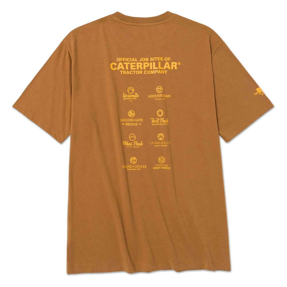 CAT Trademark Graphic T-Shirt Bronze