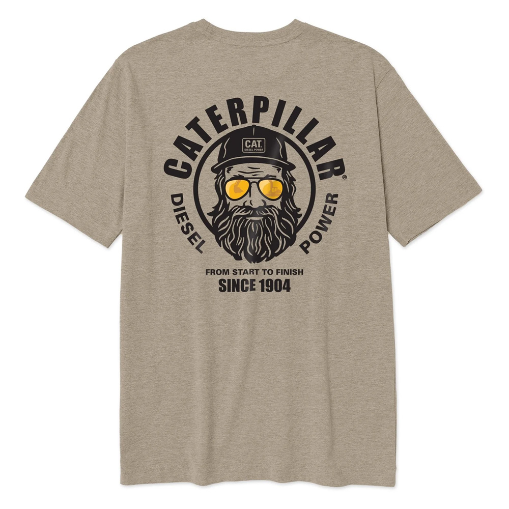 CAT Trademark Graphic T-Shirt Hummus