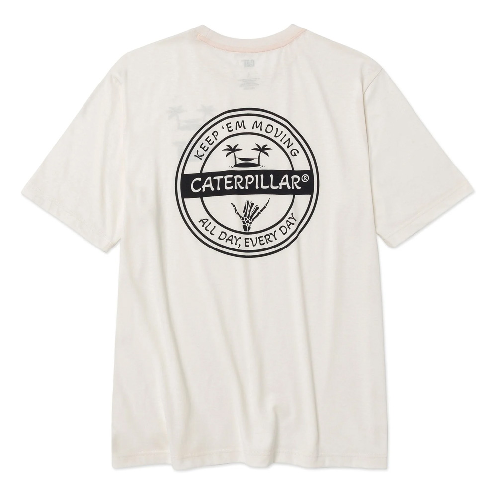 CAT Trademark Graphic T-Shirt Vanilla