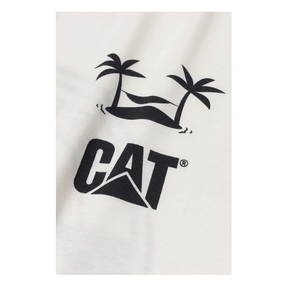 CAT Trademark Graphic T-Shirt Vanilla