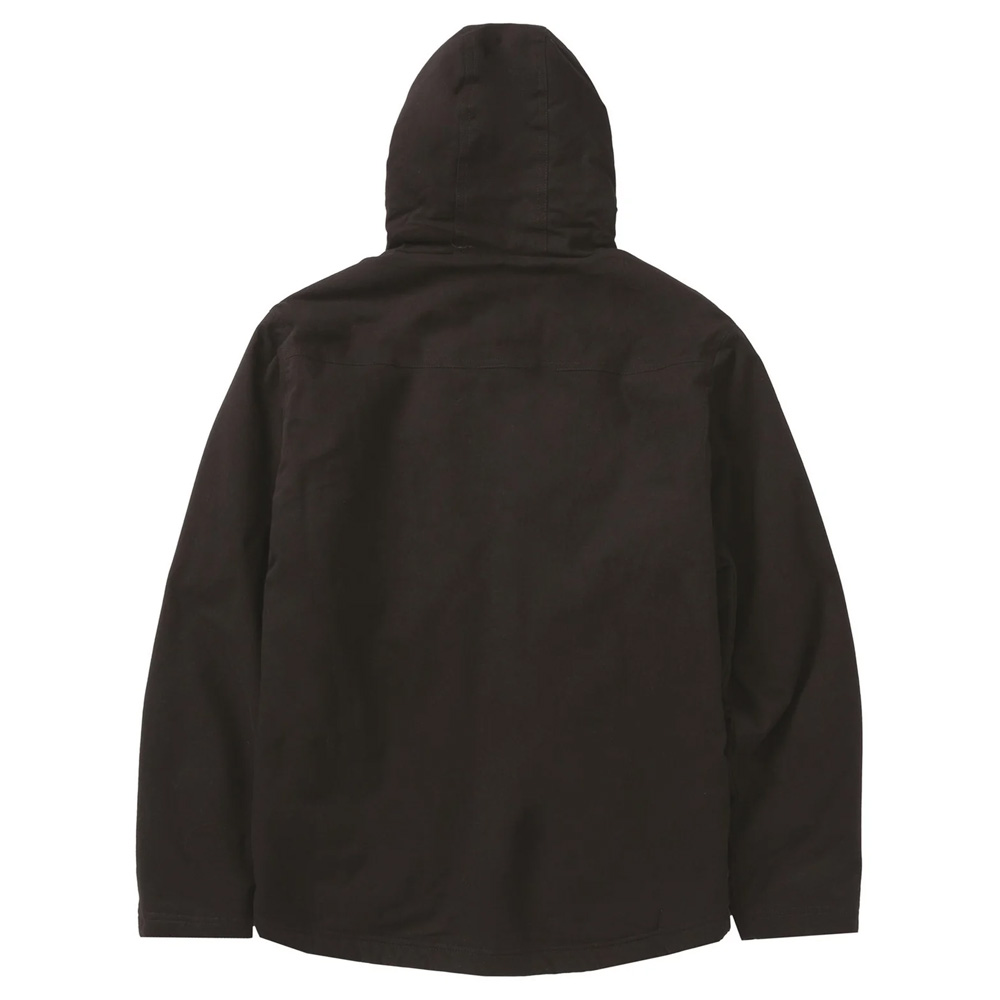 CAT Hooded Sherpa Black Lined Jacket